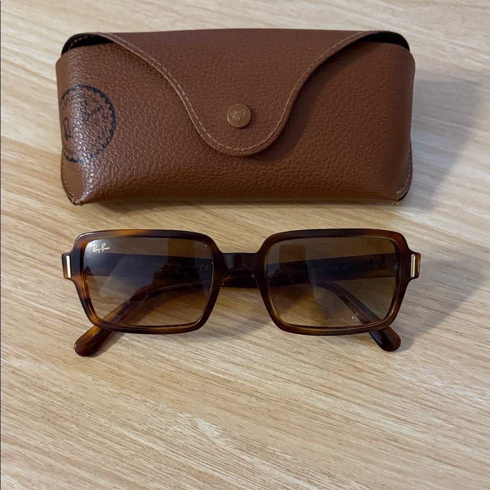 Ray-Ban Tortoise Shell Square Sunglasses